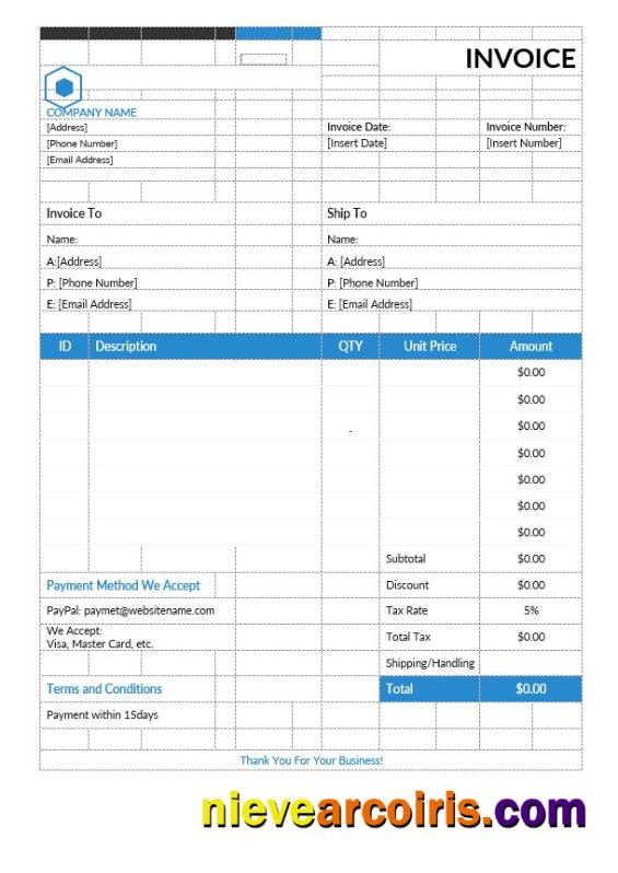Simple Estimate Invoice